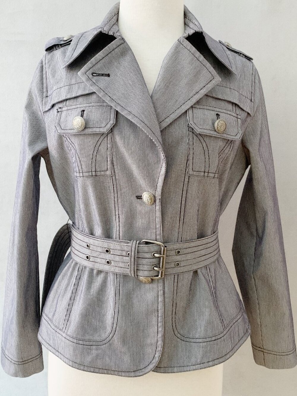 Urban Haggar Lightweight Short Trench-Style Jacket | Size 8